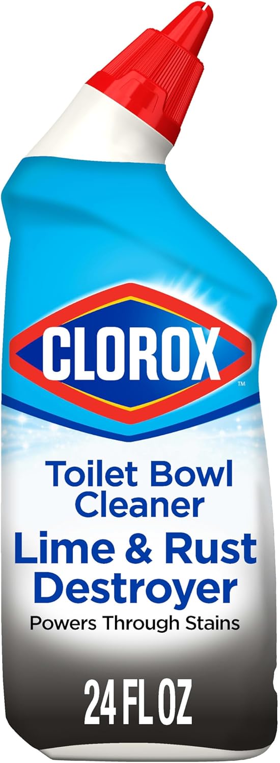 Clorox Toilet Bowl Cleaner Lime & Rust Destroyer 24 Ounces (Package May Vary)
