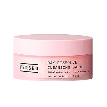 Versed Day Dissolve Cleansing Balm - Makeup Melting Balm Infused with Vitamin E + Eucalyptus Oil to Calm Skin - Oil Based Double Cleanser with Avocado + Jojoba (2.3 oz)