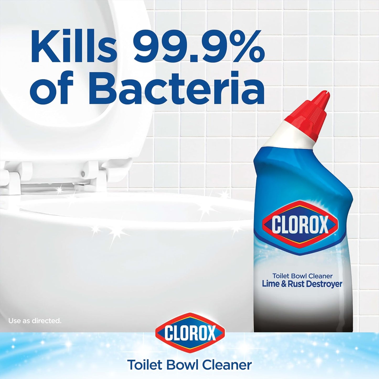 Clorox Toilet Bowl Cleaner Lime & Rust Destroyer 24 Ounces (Package May Vary)